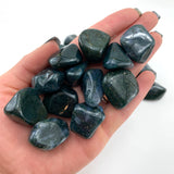 Green Moss Agate, Tumbled Green Moss Agate, Pocket Green Agate