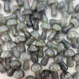 1" Labradorite Mushroom, Small Labradorite Mushroom, Labradorite Carving, Mushroom Carving Labradorite, P-127