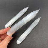 Selenite Pencil, Polished Selenite Point, Selenite Pointer, Selenite Pencil Point