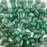 1" Green Aventurine Mushroom, Small Aventurine Mushroom, Aventurine Carving, Mushroom Carving Green Aventurine, P-116