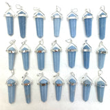 Angelite Swivel Pendant, Double Terminated Angelite Pendant, Polished Angelite Pendant, P-173