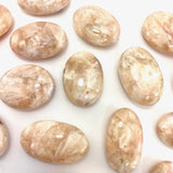 Stilbite Palm Stone, Smooth Stilbite Palm, Polished Stilbite Palm Stone, Healing Stilbite Palm