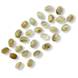 Oval Gold Rutile Cabochon, Gold Rutile Cabochon, Gold Rutile Cab, Polished Gold Rutile Cabochon, 011
