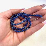 4mm Round Sodalite Bead, Sodalite Bead, Sodalite Bead Strand, 16” Sodalite Bead Strand