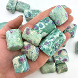 Ruby Fuchsite Tumble, Tumbled Ruby Fuchsite, Ruby in Fuchsite, Healing Ruby Fuchsite, T-98