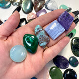 One of Everything Cabochon Set, 50 Different Cabochons, Mystery Cabochon Set, Cabochon Crystal Set