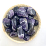 Zebra Amethyst, Banded Amethyst, Tumbled Amethyst, Pocket Amethyst