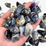 Dendrite Agate Tumble, Tumbled Dendritic Agate, Smooth Dendrite Agate, Healing Dendrite Agate, P-135