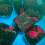 Ruby Fuchsite Tumble, Tumbled Ruby Fuchsite, Ruby in Fuchsite, Healing Ruby Fuchsite, T-98