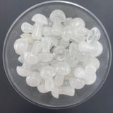 1" Clear Quartz Mushroom, Small Quartz Mushroom, Clear Quartz Carving, Mushroom Carving Clear Quartz, P-119