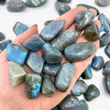 Labradorite Tumble, Flashy Labradorite Tumble, Pocket Labradorite, Tumbled Labradorite, T-34