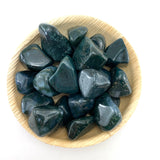 Green Moss Agate, Tumbled Green Moss Agate, Pocket Green Agate
