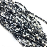 4mm Round Zebra Jasper Bead, Zebra Jasper Bead, Zebra Jasper Bead Strand, 16” Zebra Jasper Bead Strand