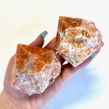 Orchid Calcite Cut Base Point, Top Polished Orchid Calcite Point, Raw Orchid Calcite Point