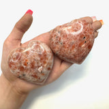 Large Sunstone Heart, Polished Sunstone Heart, Quality Sunstone Heart, Polished Sunstone Heart Specimen, B-50