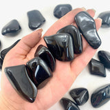 LARGE Black Tourmaline Tumble, Smooth Black Tourmaline Tumble, Healing Tourmaline Tumble, T-10