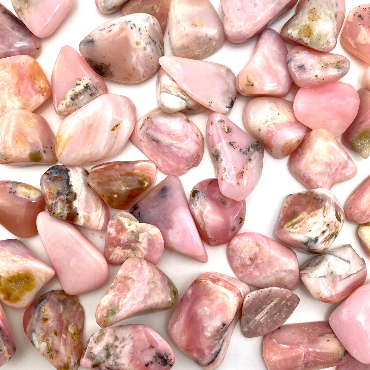 Pink Opal Tumble, Tumbled Pink Opal, Pink Opal Pocket Stone Pink Opal Tumble, Tumbled Pink Opal, Pink Opal Pocket Stone