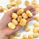 Orange Calcite Tumble, Tumbled Orange Calcite, Healing Orange Calcite, Smooth Orange Calcite, T-81