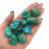 Chrysocolla Tumble, Tumbled Chrysocolla, Pocket Chrysocolla, Small Chrysocolla