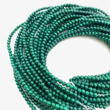 4mm Round Malachite Bead, Malachite Bead, Malachite Bead Strand, 16” Malachite Bead Strand