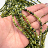 4mm Round Nephrite Jade Bead, Jade Bead, Jade Bead Strand, 16” Nephrite Jade Bead Strand
