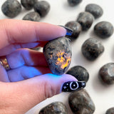Tumbled Yooperlite, Lake Superior Yooperlite, UV Reactive Yooperlite, T-173