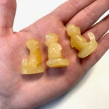 Mini Orange Calcite Charmander, Gemstone Charmander, Calcite Charmander, Crystal Mini Charmander