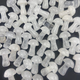1" Clear Quartz Mushroom, Small Quartz Mushroom, Clear Quartz Carving, Mushroom Carving Clear Quartz, P-119