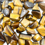 Tigers Eye Tumbled Stone, Tumbled Tigers Eye, Tigers Eye Pocket Stone
