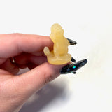 Mini Orange Calcite Charmander, Gemstone Charmander, Calcite Charmander, Crystal Mini Charmander