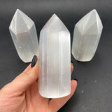 10cm Selenite Point, Polished Selenite Point, Selenite Obelisk, Pointed Selenite