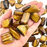 Tigers Eye Tumbled Stone, Tumbled Tigers Eye, Tigers Eye Pocket Stone