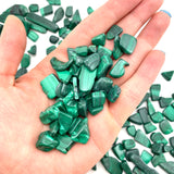Malachite Chips, 25 grams Malachite, Small Malachite, Tumbled Malachite