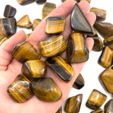 Tigers Eye Tumbled Stone, Tumbled Tigers Eye, Tigers Eye Pocket Stone
