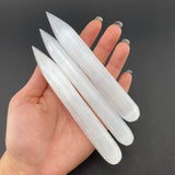 Selenite Pencil, Polished Selenite Point, Selenite Pointer, Selenite Pencil Point