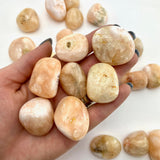Stilbite Tumble, Tumbled Stilbite, Polished Stilbite, Soothing Stilbite, Pocket Stilbite, T-121