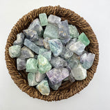 Fluorite Gemstone, One stone or a Baggy, Rough Rainbow Fluorite, Raw Rainbow Fluorite