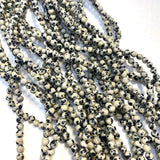 4mm Round Dalmatian Jasper Bead, Dalmatian Bead, Dalmatian Bead Strand, 16” Dalmatian Bead Strand