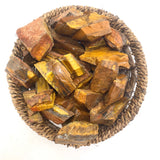 Tigers Eye Gemstone, One stone or a Baggy, Rough Tiger Eye, Raw Tigers Eye