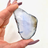 Blue Chalcedony Slice, Chalcedony Slab, Natural Blue Chalcedony, Polished Chalcedony, P-105