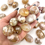 Tumbled Flower Agate, Polished Flower Agate, Healing Flower Agate, Flower Agate Tumble, T-09