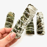 4" Peppermint and White Sage Bundle, Peppermint Smudge, Peppermint Sage Bundle