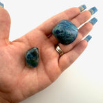 Chrysocolla and Shattuckite Tumbled Stone, Tumbled Chrysocolla Shattuckite, Polished Chrysocolla Shattuckite, P-151