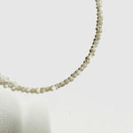 3mm Faceted Gemstone Necklace, Dainty Crystal Necklace, Natural Gemstone Necklace, Facet Gemstone Necklace