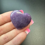 25g Lepidolite Heart Cabochons, Bulk or Wholesale Lepidolite Heart Cabochons, Lepidolite Heart Cabochon