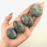Mini Labradorite Palm Stone, Flashy Labradorite Palm, Small Labradorite Palm, Pocket Labradorite Worry Stone, P-146