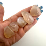 XL Pink Chalcedony Tumbled Stone, Large Pink Chalcedony, Tumbled Pink Chalcedony, Healing Pink Chalcedony, T-113