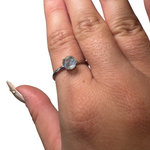Sterling Silver Adjustable Gemstone Ring - Over 90 Options - Natural Crystal Ring
