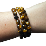 High Quality Gemstone Bracelet - Natural Crystal Bracelet - Round Crystal Bracelet