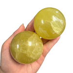 Shop Drop 06/30 - Natural Gemstone Carvings - Spheres - Lemon Calcite